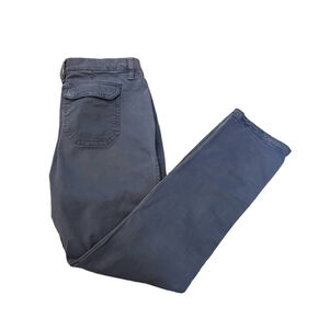 GAP Khakis Grey Straight Leg Cotton Stretch Low Rise Casual Pant 0